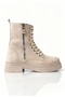 Design Lace-Up Boots Women |   Thick Sole |   Decorative Zippered |   Luxury Combat Bootie - 5