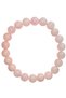 Pink Quartz Bracelet Natural 8mm Love Stone Aaa Quality Round Cut