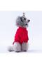 Red Wow Embroidered Stretchy Cat Dog Sweatshirt - Cat Dog Outfit - 5
