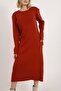 Women's Long Sleeve Knit Dress - - 5