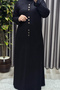 Women's Clothing Plus Size Rivet Decorated Long Dress - 2
