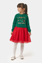 Glittery Tulle Girl's New Year's Dress in New Year's Green - 2
