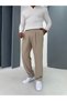 Baggy Fabric Trousers with Pleat Detail