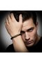 Genuine Leather and 316L Gold Tone Steel Men's Bracelet 31834B21D2 - 2