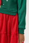 Glittery Tulle Girl's New Year's Dress in New Year's Green - 5