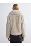 Ecru Jacket Collar Women from Artı-Store Faux Fur Coat - 8