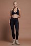 Ivy Black Front Gathered Seamless Scrunch Recovery Women's Sports Leggings - 5
