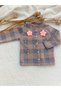 Plaid Pearl Baby Girl Children's Jacket, Pants, T-Shirt 3 Piece Set - 4