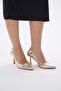 Gold Stiletto Women's High Heels - 3