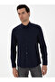 Navy Blue Slim Fit Long Sleeve Shirt 50291673-Vr033 - 3