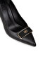 Women's Black Heeled Shoes - 4