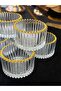 6 Pcs Mini Crystal Glass Gilded Turkish Delight Bowl Sauce Bowl Salt Bowl - 8