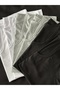 White Black Gray 3 Colors 6 Pieces Men's T-Shirt