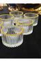 6 Pcs Mini Crystal Glass Gilded Turkish Delight Bowl Sauce Bowl Salt Bowl