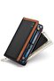 Italian Genuine Leather Black Long Card Holder Wallet - 4