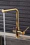 Gold 3 Way Kitchen Sink Faucet with Purifier Outlet - 2