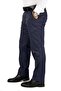 Men's Winter Navy Blue Roxvip Cotton Full Lycra Gabardine Linen Trousers