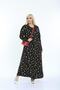 Women's Plus Size Long Sleeve Viscose Combed Cotton Hijab Suitable Long Dress - 2