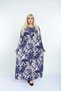 Women's Plus Size Long Sleeve Viscose Combed Cotton Hijab Suitable Long Dress