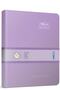 The Book Pastel 20X28 400 Sheets 4 Sections Hard Cover Hardcover Notebook (3486) Checkered Pastel Purple