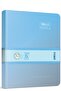 دفتر ملاحظات The Book Pastel مقاس 20x28 296 ورقة مكون من 4 أقسام بغطاء صلب (3483) مخطط باللون الأزرق الفاتح