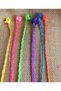 Girl's Snap Fastener Latch Buckle Colored Hair Braid 6 Pieces