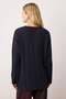 Navy Blue Boucle Knit Sweater Tctaw26Ak00014 - 4