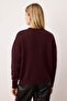 Wardrobe Essentials Bordo Alpaca Karışımlı Basic Triko Hırka TWOAW26HI00265 - 4