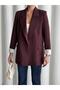 Plum Sleeve Folded Blazer Jacket - 4