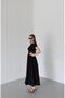 Black Vienna Pleated Dress - 6