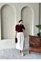 Stone Yoda Pleated Long Skirt - 4