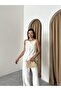 Natural 100% Cotton Thin Strap Pocket and Button Detailed Vest