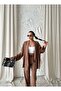 Green Shawl Collar Kimono Pants Set - 3