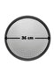 Black Silicone Dough Rolling Mat 45 X 65 Cm, 36 cm Pizza Tray and Dough and Pizza Cutter with Wooden Handle - 3