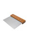 White Silicone Dough Rolling Mat 45 X 65 Cm, 32 cm Pizza Tray and Dough and Pizza Cutter with Wooden Handle - 3