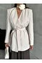 Stone Elegant Belted Jacket