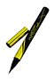 Black Brush Pen Eyeliner, Professional Water-Resistant , Non-Smudging Eyeliner Pen - 5