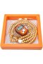 Digital Elegance 99 Glass Bead Tasbeeh Gift Set with Digital Counter Orange