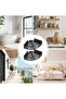 Punch-Free Wall-Mounted Bathroom Corner Rack Black Tripod Single Layer 20 cm x 3.5 cm - 5