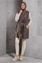 Sunny Leather Vest with Birds 45239