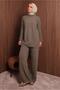 Women's Mink Pants and Knitwear Set t 6307