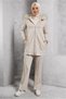 Fur Detail Pants Suit 45217