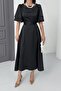 Lisa Women's Satin Evening Dress Black - 7