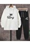 King Printed Hooded Tracksuit Set - 2