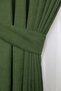 Grass Green Honeycomb Velvet Textured Background Curtain Plain Stitched Extralarge Drawstring 1St Class Quality - 4