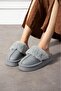 Valencia Women's Washable Plush Slippers Gray - 8