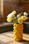 Handmade Lemon Patterned Glossy Large Decorative Vase 20 cm – Flower Pot & Home Ornament - 5