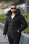 Unisex Men Women Hooded Wind Waterproof Puffer Coat - 3