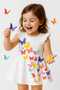 Girl's 3D Butterfly Evening Dress 🌸