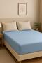 2 Pieces Plain Cotton Single 120 X 200 X 30 cm Elastic Combed Cotton Bedsheet - 6